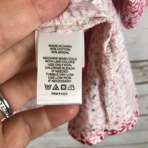 1.State Floral Ditsy Cross Front Peplum Blouse - Picture 6 of 8